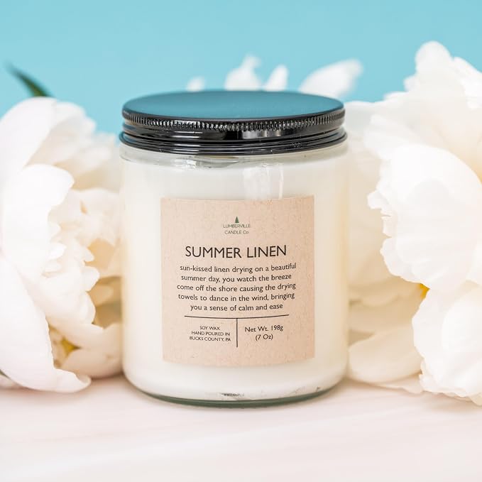 Handmade | Soy Candle (Summer Linen, 8 oz.)
