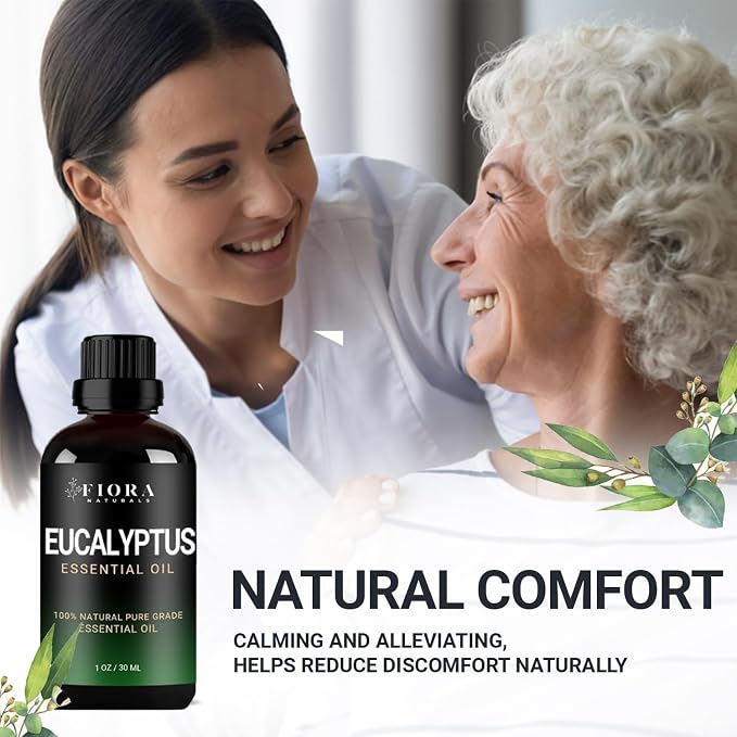 Eucalyptus Essential Oil - 100% Pure Eucalyptus Oil for Diffuser, Humidifier, Sinus, Cold, and Aromatherapy - Natural Oil for Skin, Hair, Scalp and Massage