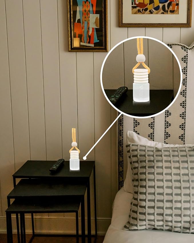 ikeda fragrance Car Air Freshener 4ml Car Scents | 45-Days Keep Fragrance | Automotive Hanging Diffuser Bottles | Remove Auto Odor Long-Lasting Fresh Air for Home Deodorizer (2pcs, Sandalwood)