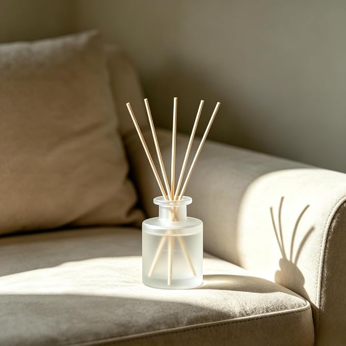 130pcs Reed Diffuser Sticks - 7.5inch/3mm Natural Wood Color Reed Sticks,Diffuser Refills,Suitable for Diffusing Essential Oil Aromas (3mm x 19cm (130pcs))
