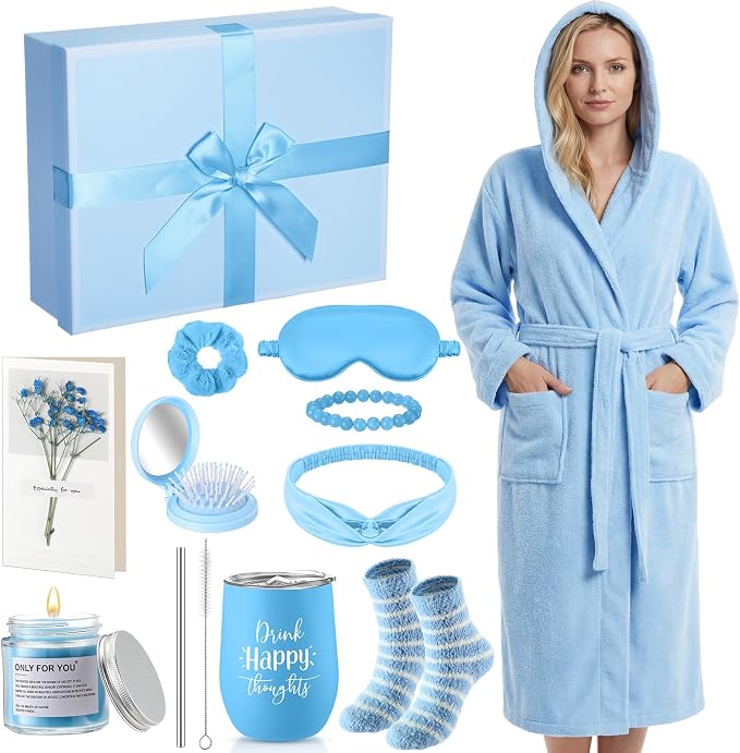 11 Pcs Birthday Gift for Women Mother Gifts Set Spa Gift Baskets for Women Get Well Care Package for Mom Her Wife Friend