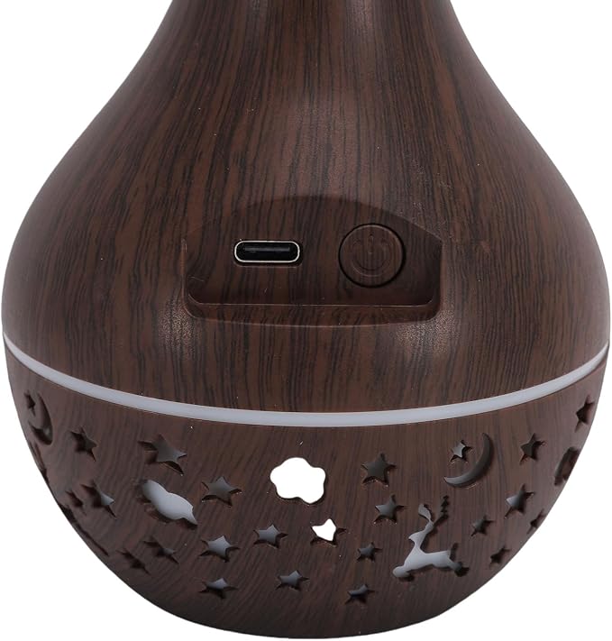 Yctze Portable Mini Humidifier, Compact 100ml Essential Oil Diffuser with Colorful Light for Bedroom Office Car Travel in the Dry Autumn and Winter Seasons 4.66oz