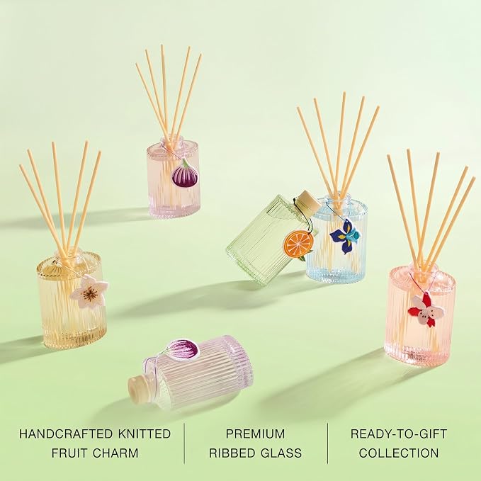 COCORRÍNA Reed Diffuser, Sage & Citrus Scent Oil Diffuser, 6.09 fl oz, 8 Reeds, Long-Lasting Home Fragrance, Bathroom Bedroom Shelf Decor & Gifts