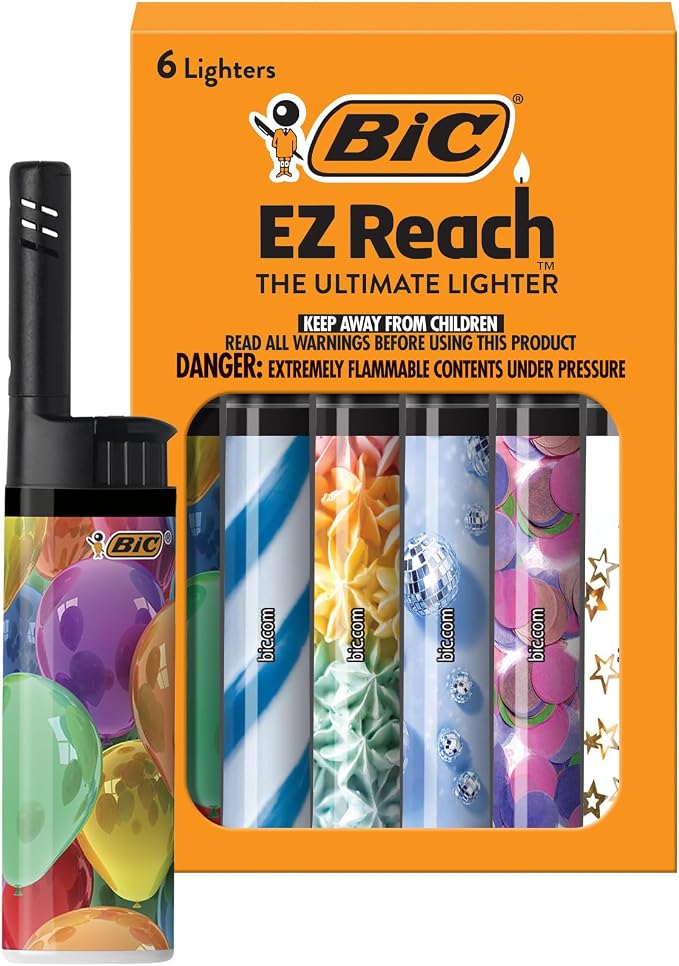 BIC EZ Reach Candle Lighter, The Ultimate Lighter with Extended Wand for Grills and Firepits