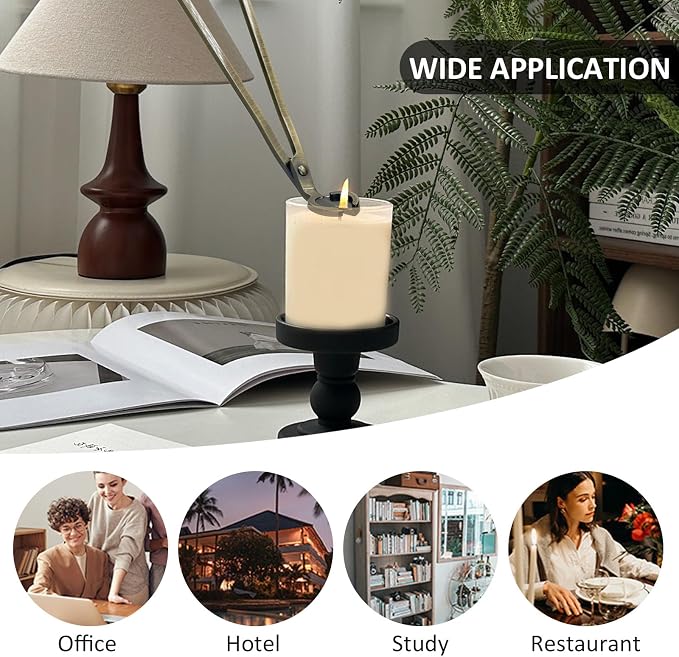 Candle Wick Trimmer, Stainless Steel Wick Clipper Cutter Scissor, Antique Candle Accessory Gift for Candles Lovers (Bronze)