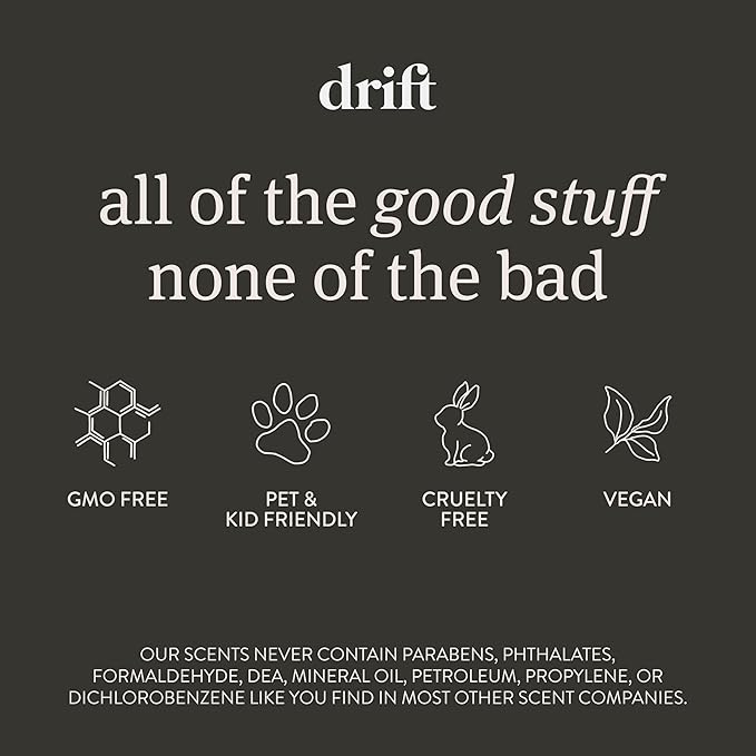 Drift Car Air Freshener - The Original Wood Air Freshener - Car Odor Eliminator - Long Lasting Scent - Metal Clip - Essential Oils - Clean Ingredients - Cabana Scent 3 Pack Refill - NO CLIP INCLUDED