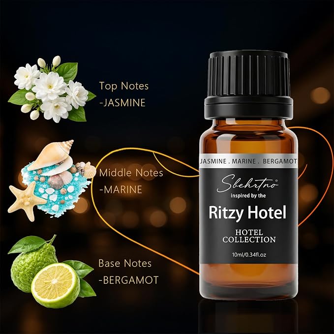 Hotel Collection Diffuser Oil – Inspired by Iconic Five-Star Coastal Hotel Scents – for Essential Oil & Waterless Diffusers (4 Fl Oz (Pack of 1))