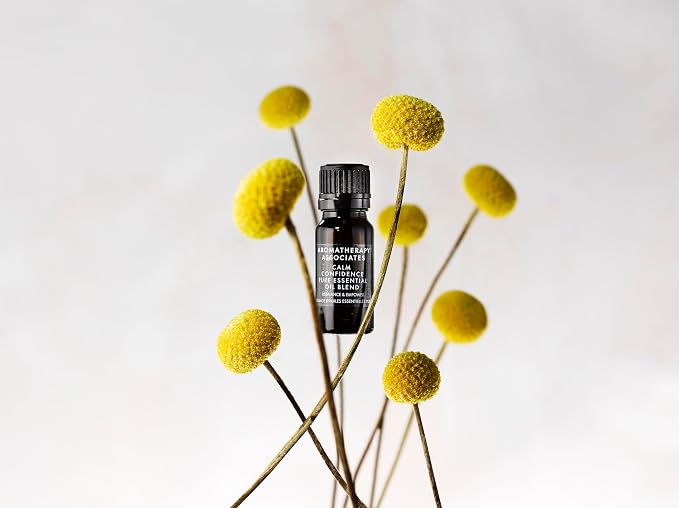 Aromatherapy Associates Calm Confidence Pure Essential Oil, 10ml, Aromatherapy Essential Oil Blend with Blue Tansy, Sandalwood & Jasmine for Diffuser, Bath & Massage