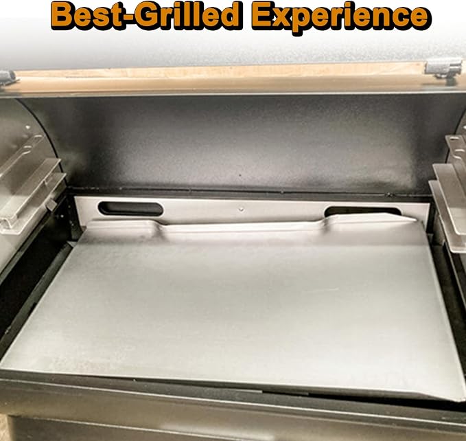 Ironwood 885 Drip Tray Grill Replacement Parts for Traeger Drip Pan Heat Baffle BCA1333 BCA1333-AMP KIT0404 TFB89BLF TFB89BLE Stainless Steel Pellet Grill Bottom Grease Drain Pan Catcher Tray