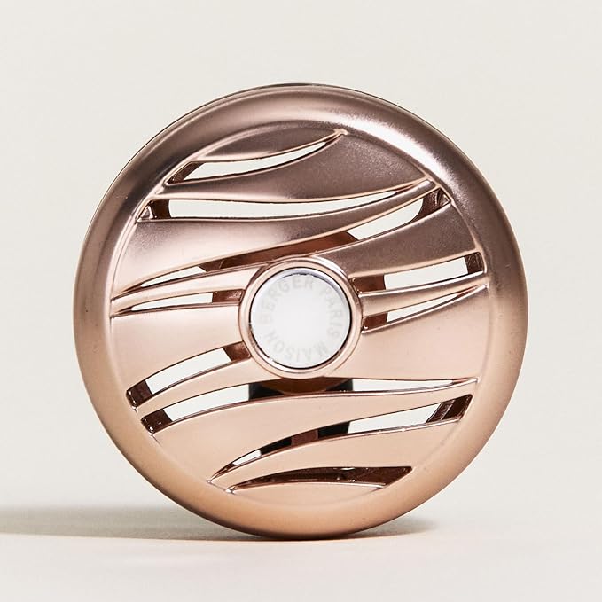 MAISON BERGER Car Diffuser, Pink Copper, No Refill Included | Holder Only, Refill Sold Separately, Passive Diffusion, Made in France