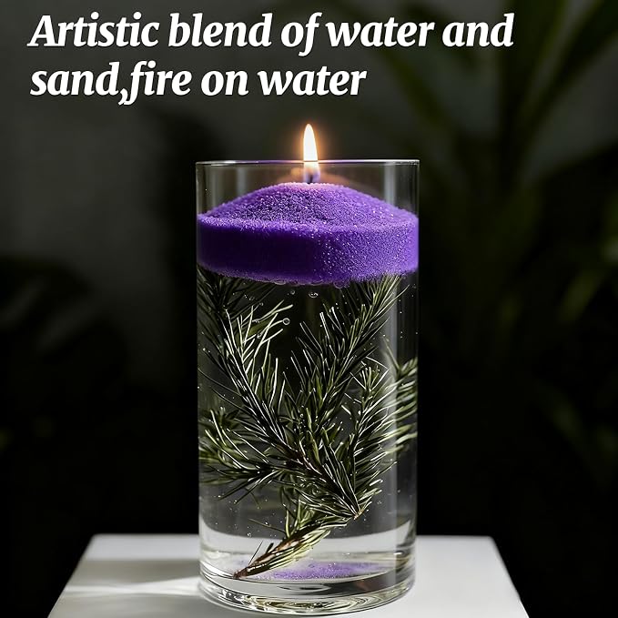 Pearled Candles Sand and 30 Wicks 18Oz-Cinnamon Scented NonToxic Luxury Long Lasting Refillable Pearled Powder Candles 120 Hours-Candle Beads Sand Wax Kit for Candle Making Wedding Party Decor