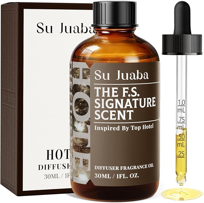 SU JUABA Hotel Fragrance Oil Dupe - Four Seasons Hotel Inspired - Grapefruit Iris Orange, Fresh Scent for Ultrasonic or Waterless Diffusers & Candle Making, 1Fl Oz