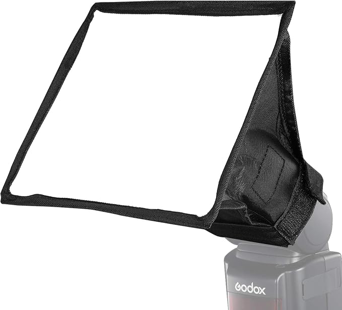 6x7 Mini Flash Diffuser Light Softbox | Universal Collapsible Mini On-Flash Softbox with Storage Pouch for Canon Nikon Sony Godox NEEWER Camera Flash and Speedlights