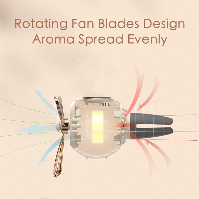 Pilot Black Warrior Rotating Propeller Car Diffuser Automotive Air Outlet Fan Creative Car Perfume Decoration