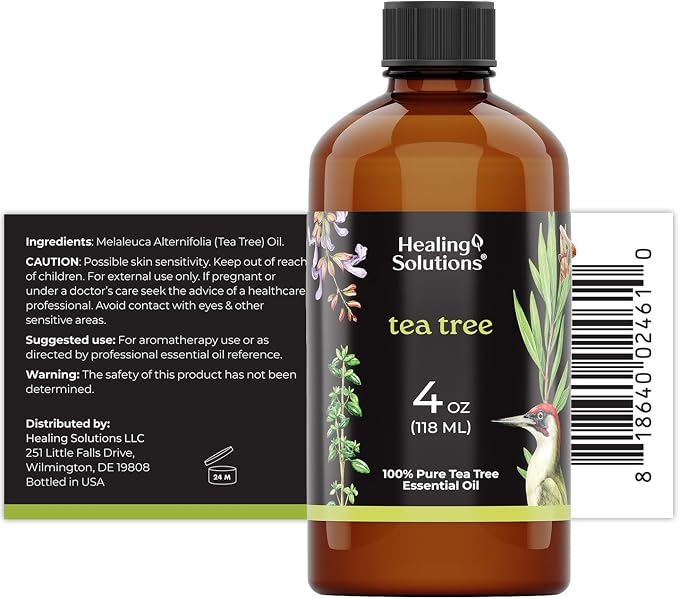 Healing Solutions Tea Tree Essential Oil - 4 Fluid Ounces