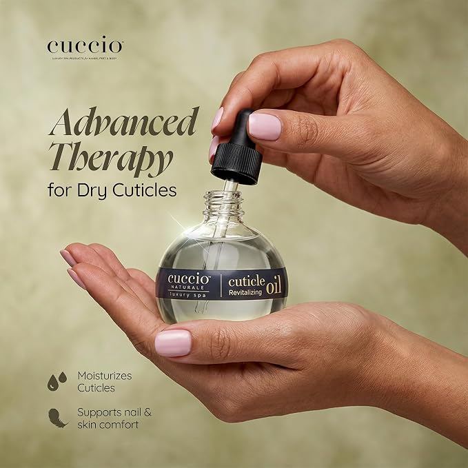 Cuccio Naturale Vanilla & Berry Revitalizing Cuticle Oil, Lightweight Fast-Absorbing Hydrating Nail & Cuticle Conditioner, Cold-Pressed Oils + Vitamin E, 2.30 Fl Oz