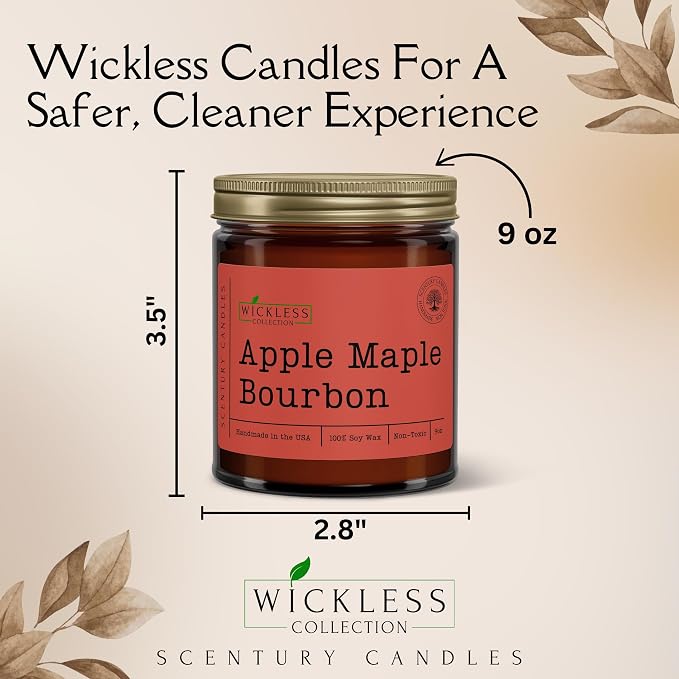 Wickless Candles for Candle Warmer Lamp, Many Scents to Choose, 100% Non-Toxic Soy Wax, Scented Candle Melts for Warming Plate, Handmade in The USA (White Oak & Vanilla)