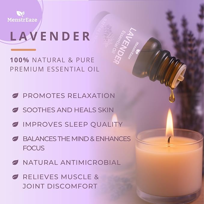 Lavender & Peppermint Essential Oils with Wood Car Freshener Diffuser | 100% Pure & Natural Aromatherapy Set for Calm & Clarity | Hanging Design for Car, Closet, Office & More