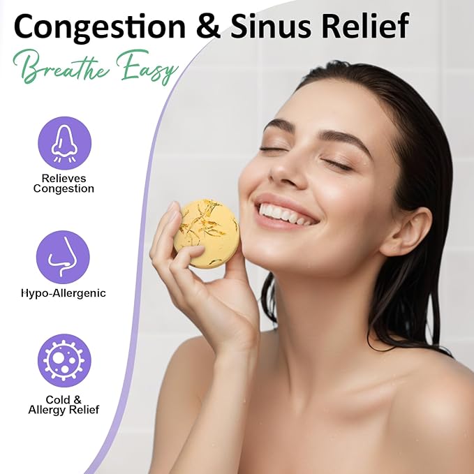 Shower Steamers Aromatherapy Birthday Gifts for Women - 8 Pack Shower Bombs with Natural Essential Oils, Self Care Relaxation Home Spa Gifts for Mom Wife, Teacher Appreciation Gift