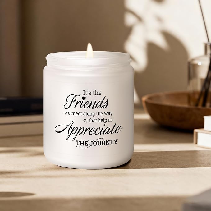 Friend Gift for Women - Birthday Gifts for Bestie, Christmas Thanksgiving Decor Gift for Best Friend Woman - Lavender Scented Candle