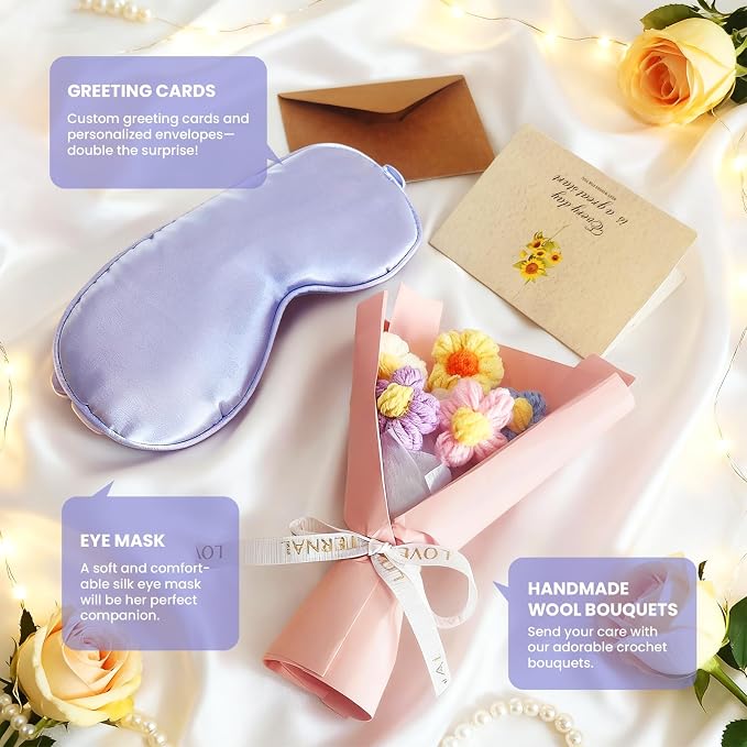 18PCS Spa Gift Set for Women – Self Care Package with Bath Bombs, Face Scrubbers, Makeup Sponges & Eye Mask – Get Well Soon Gift for Mom, Sister, Best Friend