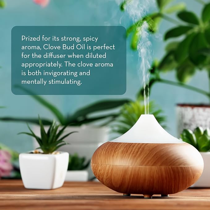 Pure Body Naturals Clove Bud Essential Oil, 10 ml - Pure and Undiluted Therapeutic Grade for Aromatherapy Diffuser and Relief