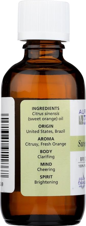 Aura Cacia Essential Oil, Cheering Sweet Orange, 2 fl. oz.