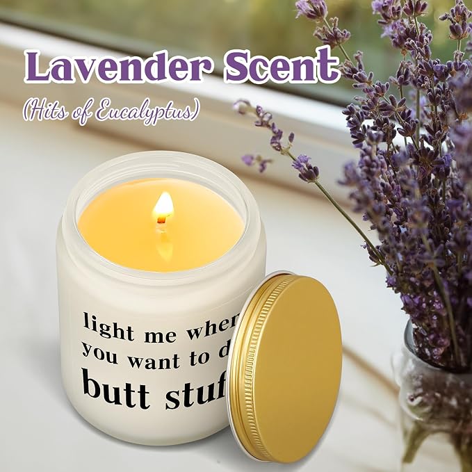 Funny Gifts for Men Women, Valentines Day Gifts for Him Boyfriend Her Girlfriend Husband Wife, Anniversary Birthday Christmas Love You Miss You Romantic Candle Gift for Couple Fiance Guy