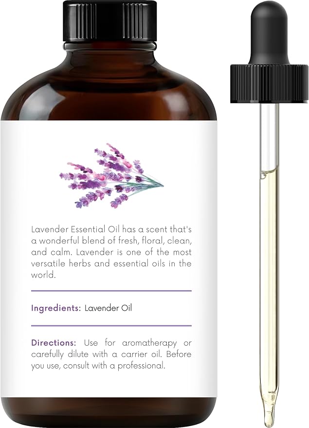 Handcraft Blends Calm & Focus Set: Peppermint and Lavender Essential Oils – (2 x 4 Fl Oz) – 100% Pure & Natural – for Diffuser, Aromatherapy, and DIY Projects
