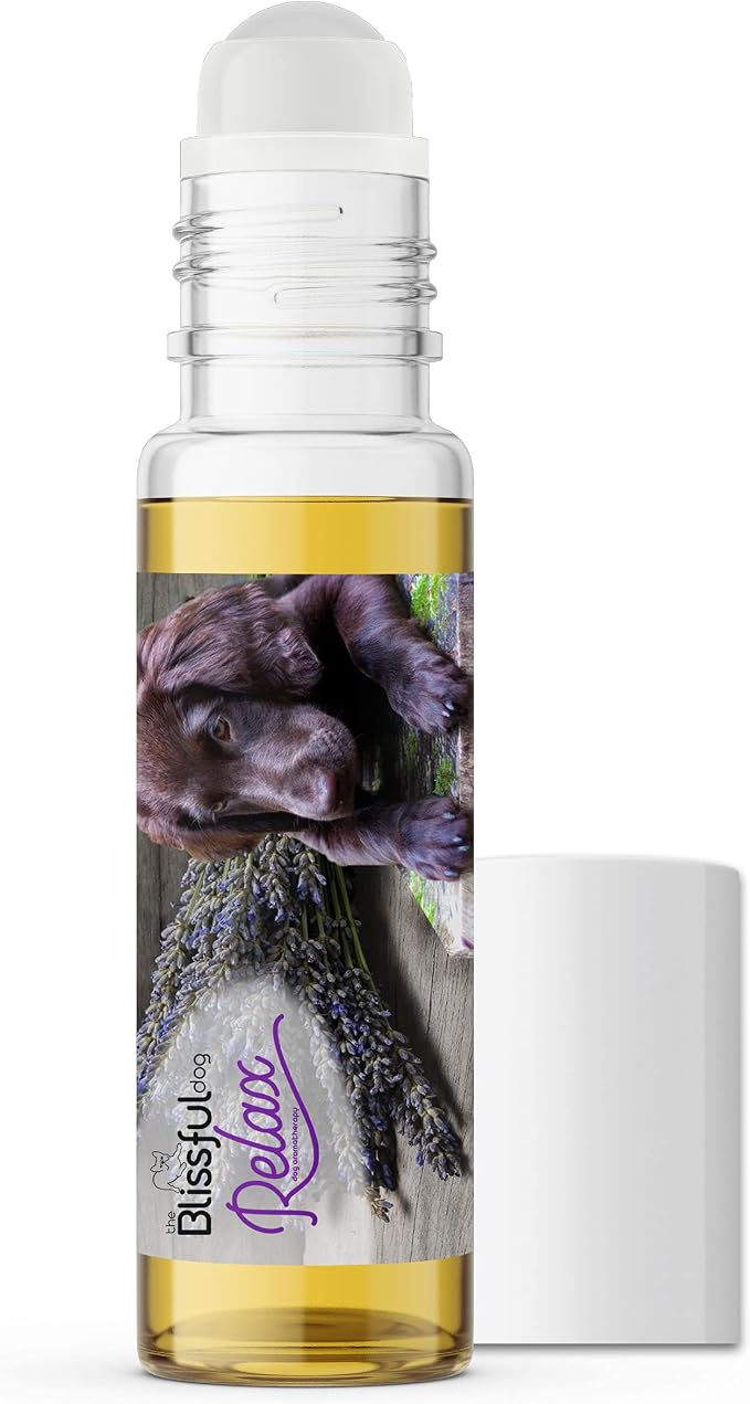 The Blissful Dog Flat-Coat Retriever Relax Roll-ON Aromatherapy for Dogs - Anxiety Relief for Dogs