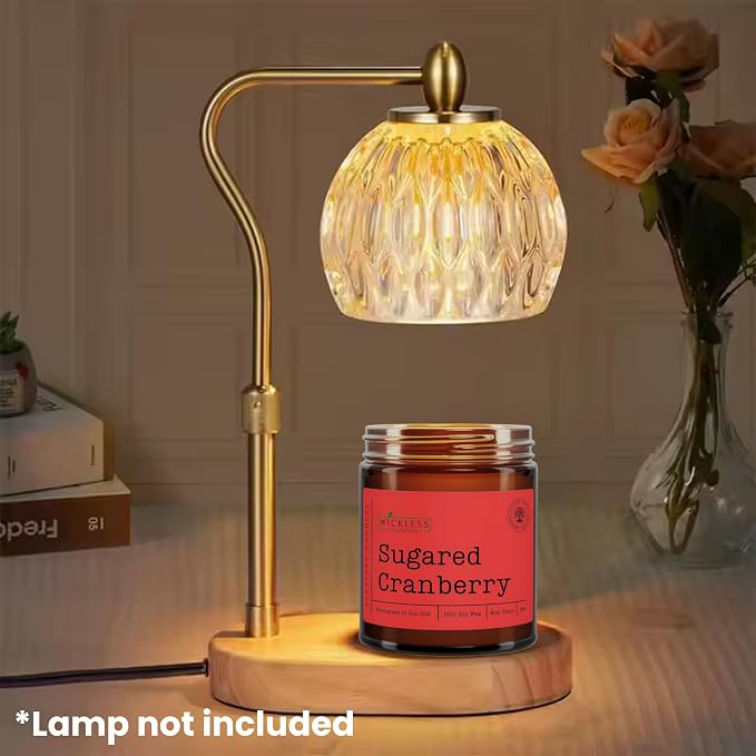 Wickless Sugared Cranberry Scented Candles for Candle Warmer Lamp, Many Scents to Choose, 100% Non-Toxic Soy Wax, Candle Melts for Warming Plate, Handmade in The USA (Sugared Cranberry)