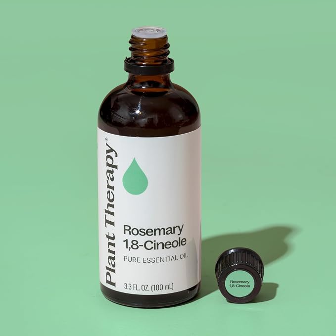 Plant Therapy Rosemary Essential Oil 100 mL (3.3 oz), 100% Pure, Undiluted, Natural Aromatherapy, for Scalp and Hair Health