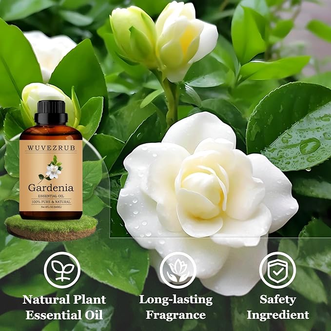Gardenia Essential Oils 240ML, Pure Gardenia Essential Oil for Aromatherapy Diffuser - 8 Fl Oz