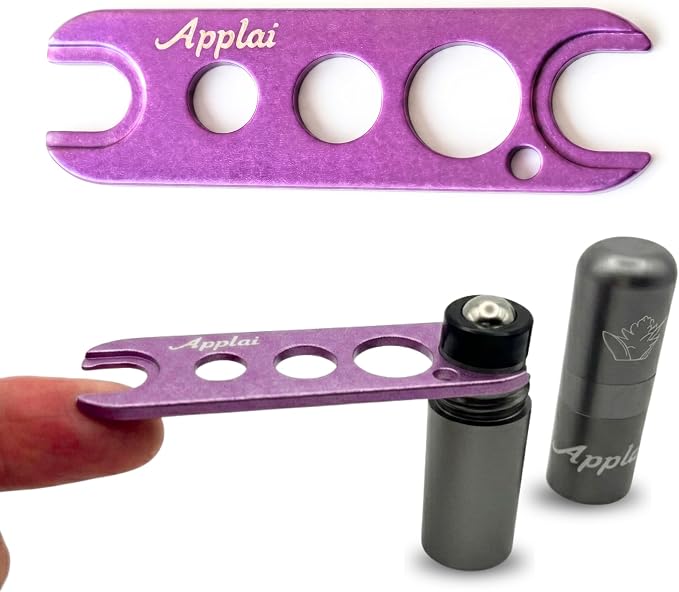 Applairelief - Roll-On Bottle Keys - Essential Oil Roller Ball Remover Tool - Precision Metal Cap Opener for Roller Bottles - Refillable Rollerball Aromatherapy Accessor - Lavender