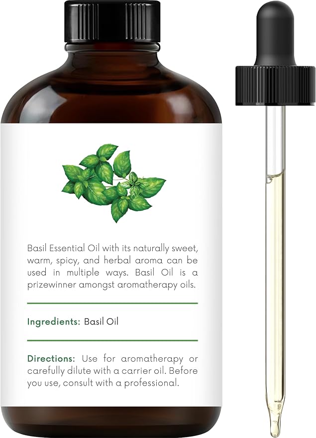 Handcraft Blends Ultimate Herbal Focus Set: Rosemary and Basil Essential Oils – (2 x 4 Fl Oz) – 100% Pure & Natural – for Diffuser, Aromatherapy, and DIY Projects