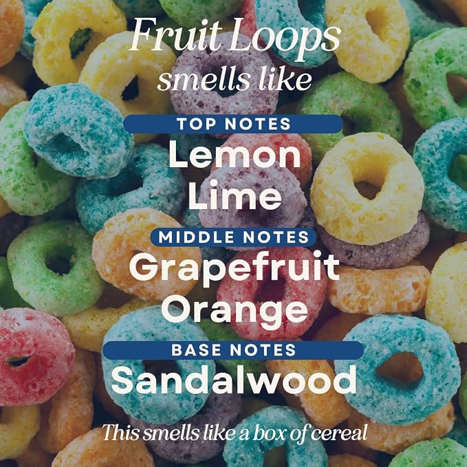 CANDECraftCo 4 Fl oz Fragrance Oils for Aromatherapy, Essential Oils for Home Diffusers, DIY Candle and Soap Making, DIY Scented Products (Fruit Loops)