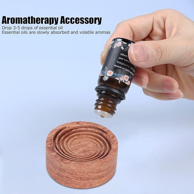 Essential Oil Diffuser, Mini Wood Aromatherapy Diffuser Box for Car Living Room Office, Wooden Essential Oil Diffuser Box Accessory (#3)