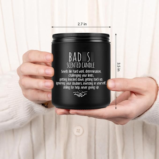 LEADO Scented Candle, Congratulations Gifts, Inspirational Candles for Women, Men, Friend - New Job, Promotion, Sobriety Gifts - Funny Graduation, Proud of You, Sober, You Did It, Motivational Ideas