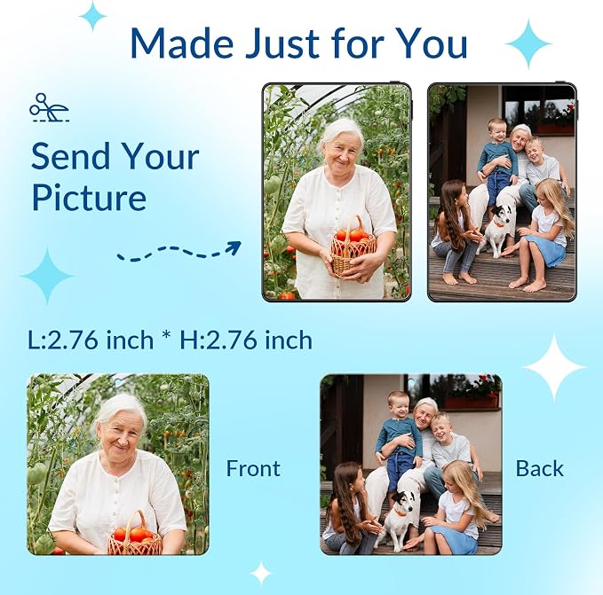 Custom Air Fresheners with Picture for Car | Personalized Photo Gifts; Double-Sided Print; Hanging Ornament; Scent Choice Available; Square Shape