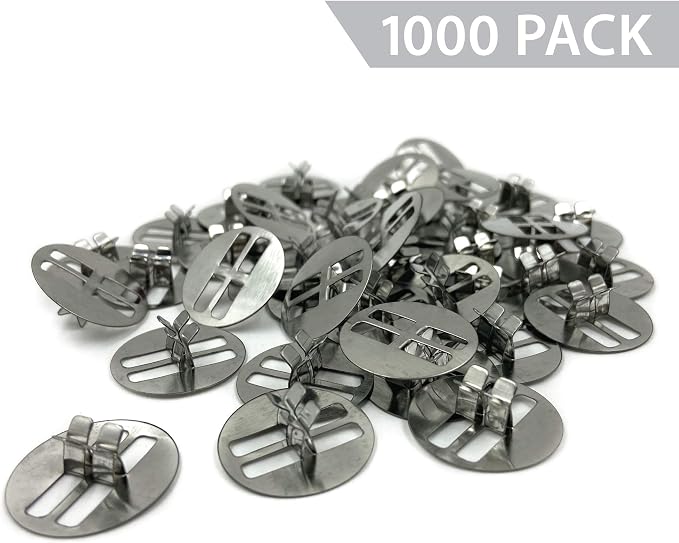 Hemlock Park Universal Wood Wick Clips for Candles | Sustainer Tabs Fit Most Wooden Wicks | Longer Burn Time & Less Wasted Wax (1000 Pack)