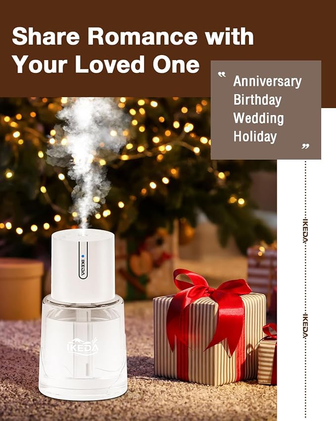 Smart Car Aroma Diffuser | 100ml Essential Oil Diffuser with Lavender Scent | 3-Mode Car Diffuser |Strong Scent Car Freshener | Car Air Fresheners for Men Women (White)