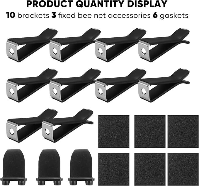 10 Pieces Square Head Car Vent Clips + 3 Adapters for 11th Gen Honda Civic, CRV, ZRV, Integra - Custom Fit Car Air Fresheners for Honeycomb Vents, 9mm Black - Car Dashboard Decorations, Car Ornaments