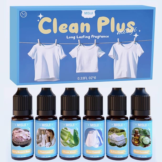 Clean Essential Oils,Fragrance Oil for Diffuser,Aromatherapy Essential Oils Set,6X 10ML