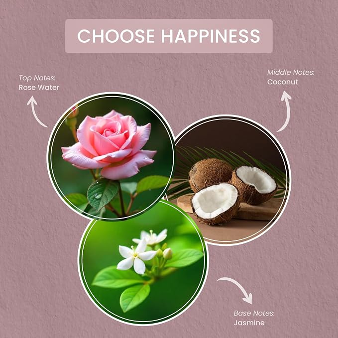Carolina Choose Happiness Scented Wellness Wax Melts, Wax Melt Warmer Cubes, Long Lasting Scented Wax Warmer Cubes, 4 Pack, 6 Cubes Each - Made in The USA