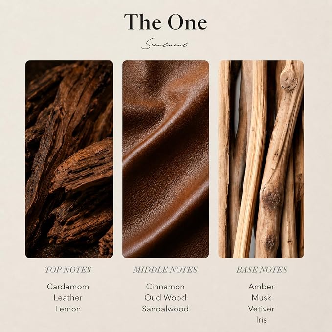 Scentiment The One Diffuser Oil - Premium Hotel Scent with Notes of Cardamom, Leather, Lemon with Cinnamon & Sandalwood Home Scent, Hotel Fragrance Oil Diffuser Refill - 16.91 fl oz (500 mL)