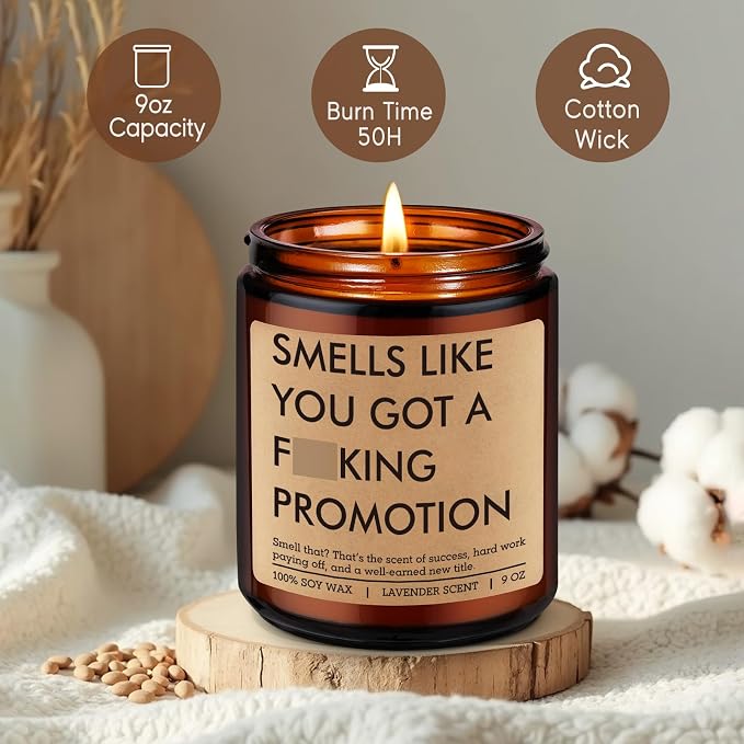 Fairy's Gift Candle, Job Promotion Gifts for Women Men, Congrats on Your Promotion, Congratulations Gifts, New Job, Leaving Presents for Women, Funny Presents for Promoted Coworker, Boss, Work Bestie