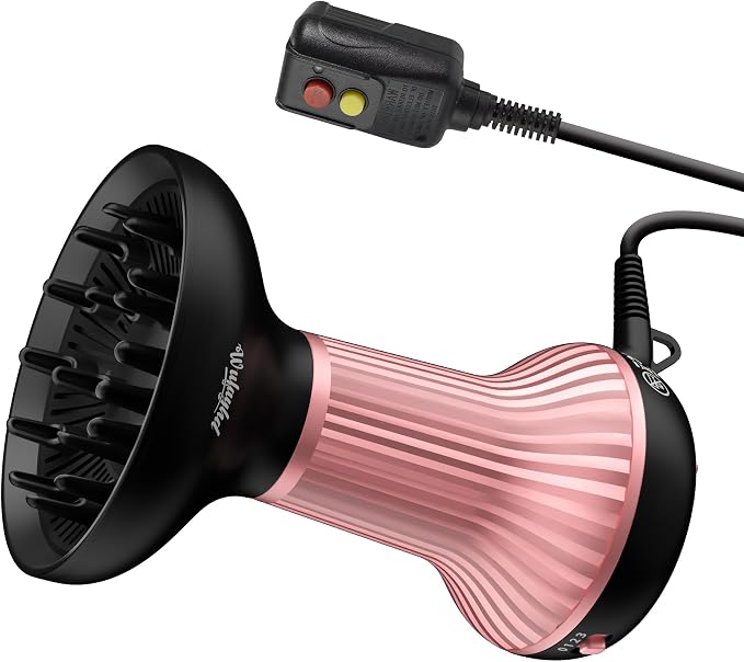 WUFAYHD Diffuser Hair Dryer for Curly Hair with Ceramic Technology, Lightweight Elegance, 2-in-1, Dair Diffuser, Reduces Frizz, Enhances Curls, Volumizes, Portable Hair Dryer, ALCI Safety Plug