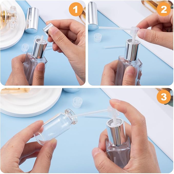 HINZIC 40PCS Perfume Dispenser Pump Travel Mini Perfume Refillable Bottle Pump Transfer Tool Refill Pump Cosmetic Dispenser for Perfume Spray Atomizer Bottle Make up