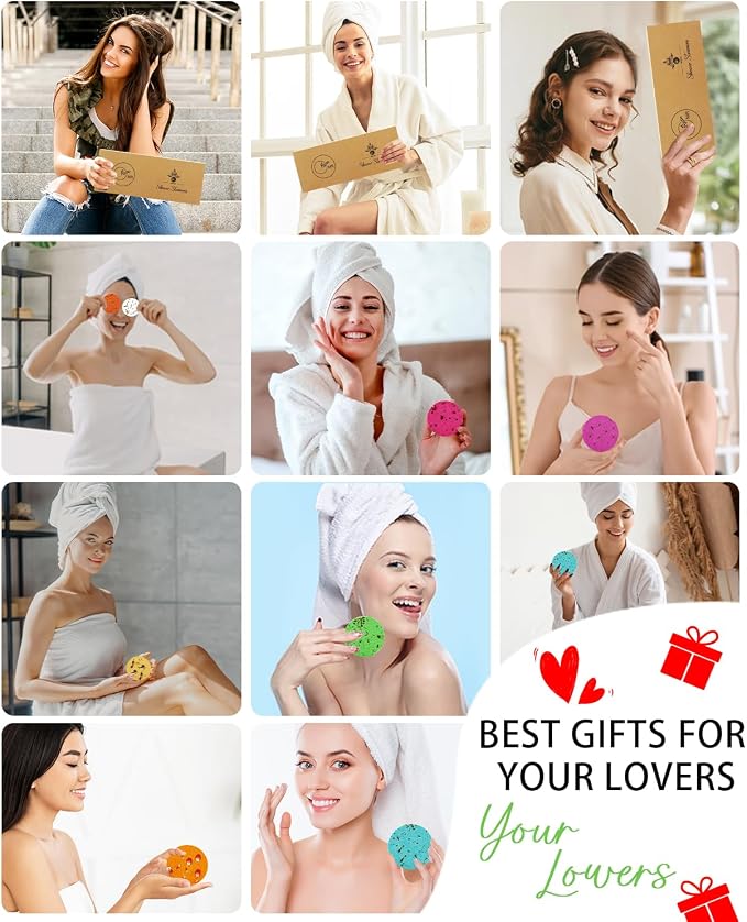 Shower Steamers Aromatherapy - 8 Pack Organic Shower Bombs with Shower Steamer Tray/Holder, Self Care Natural Essential Oil, Stress Relief Shower Bombs, Fathers Spa Gifts for Men, Dad, Husband
