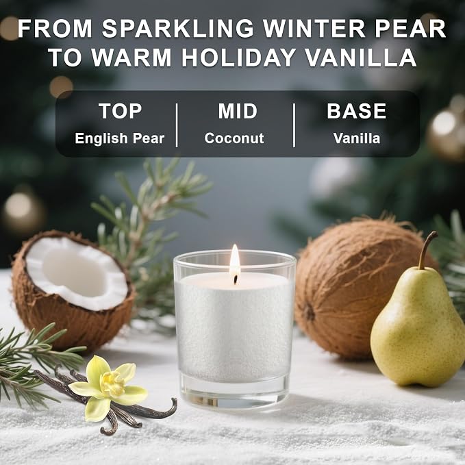 Scented Candle Sand – Candlelit Orchard | 17.6oz Natural Wax Beads with 20 Wicks | Cozy Holiday Aroma, Smoke-Free, 120+ Hours of Festive Light & Warmth